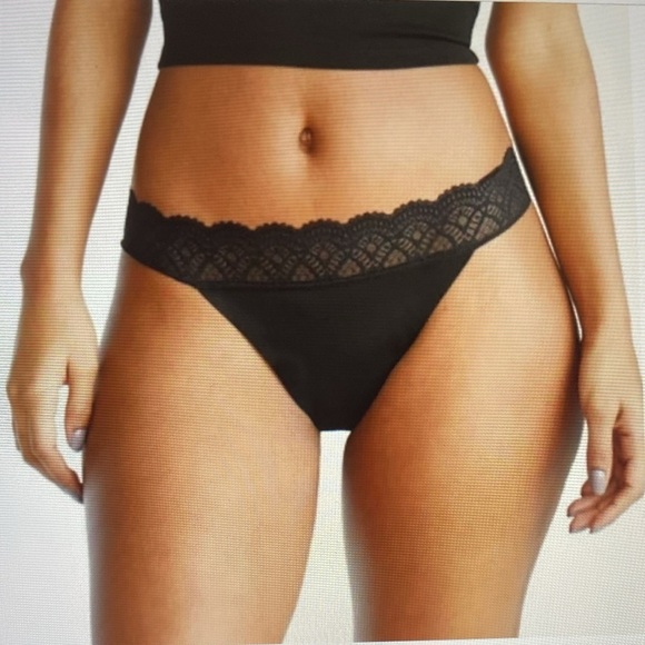 NWT Speax By Thinx Black Thong Absorbent Underwear Womens 2X Leaks & Periods - Picture 9 of 15